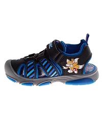 Nickelodeon Little Boys Sega Sonic the Hedgehog Hook and Loop Sport Sandals with Tails