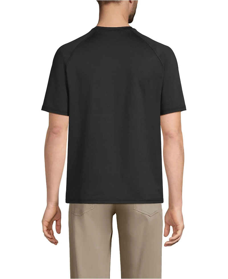 Lands' End Men's School Uniform Short Sleeve Active Tee