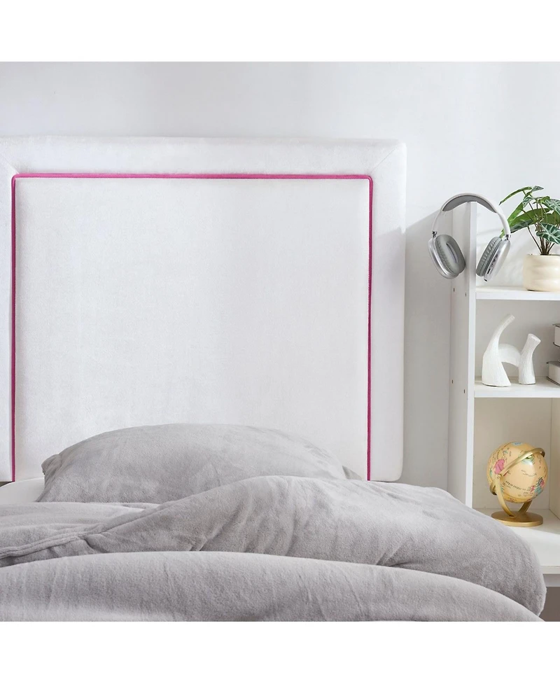 DormCo Tavira Allure Left Side Outlet Headboard with Legs - Corded