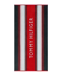 Tommy Hilfiger Hampton Stripe Cotton Beach Towel, 68" x 36"