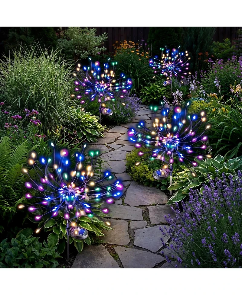 Cowin Solar Lights Outdoor Decorative 2 Pack 150 Led Copper Wire Waterproof Garden Fireworks Lamp