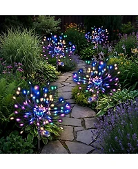 Cowin Solar Lights Outdoor Decorative 2 Pack 150 Led Copper Wire Waterproof Garden Fireworks Lamp