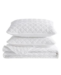 Linery Co Diamond Textured Quilt Set With Shams