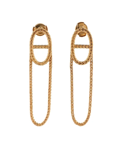 Pre-Owned HERMES Chain d'Ancre Danae Earrings