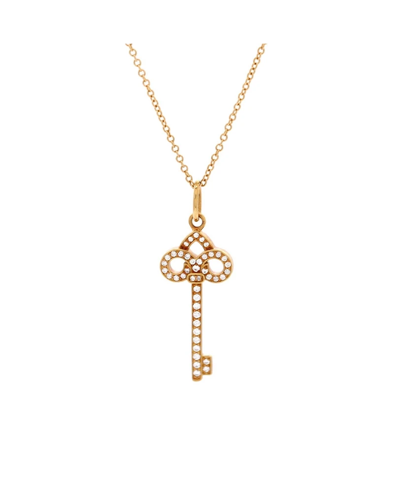 Pre-Owned Tiffany & Co Fleur de Lis Key Pendant Necklace