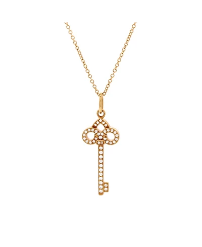 Pre-Owned Tiffany & Co Fleur de Lis Key Pendant Necklace