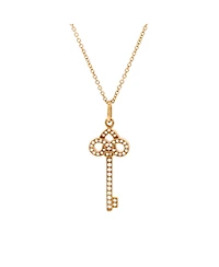 Pre-Owned Tiffany & Co Fleur de Lis Key Pendant Necklace