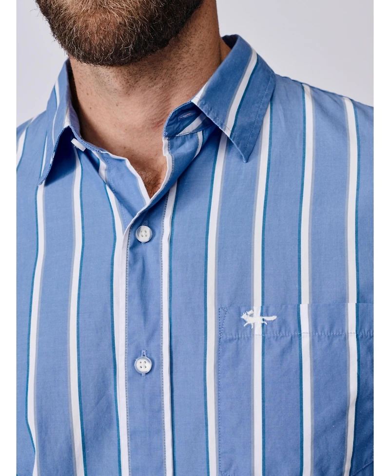 Aubin Men's Gladstone Poplin Button-Down Shirt