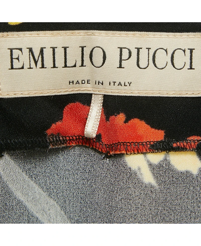 Pre-Owned Emilio Pucci Women's Brush Print Silk Mini Dress