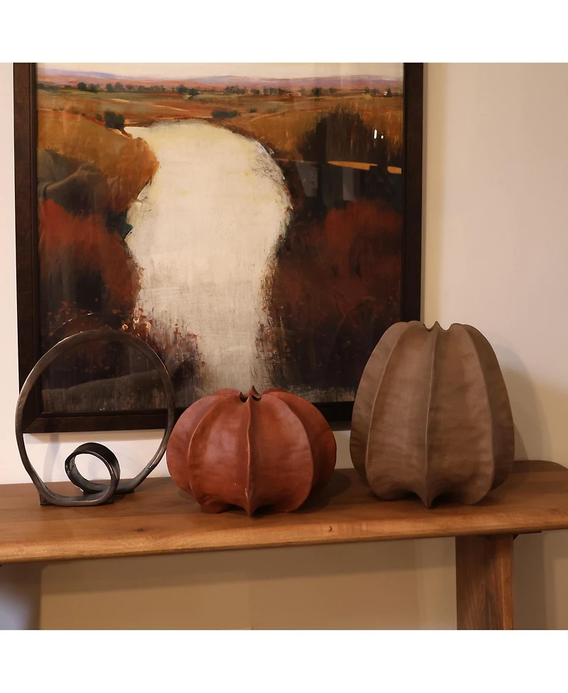 Dovetail Furniture, Aritzia Ribbed Terracotta Decorative Vase