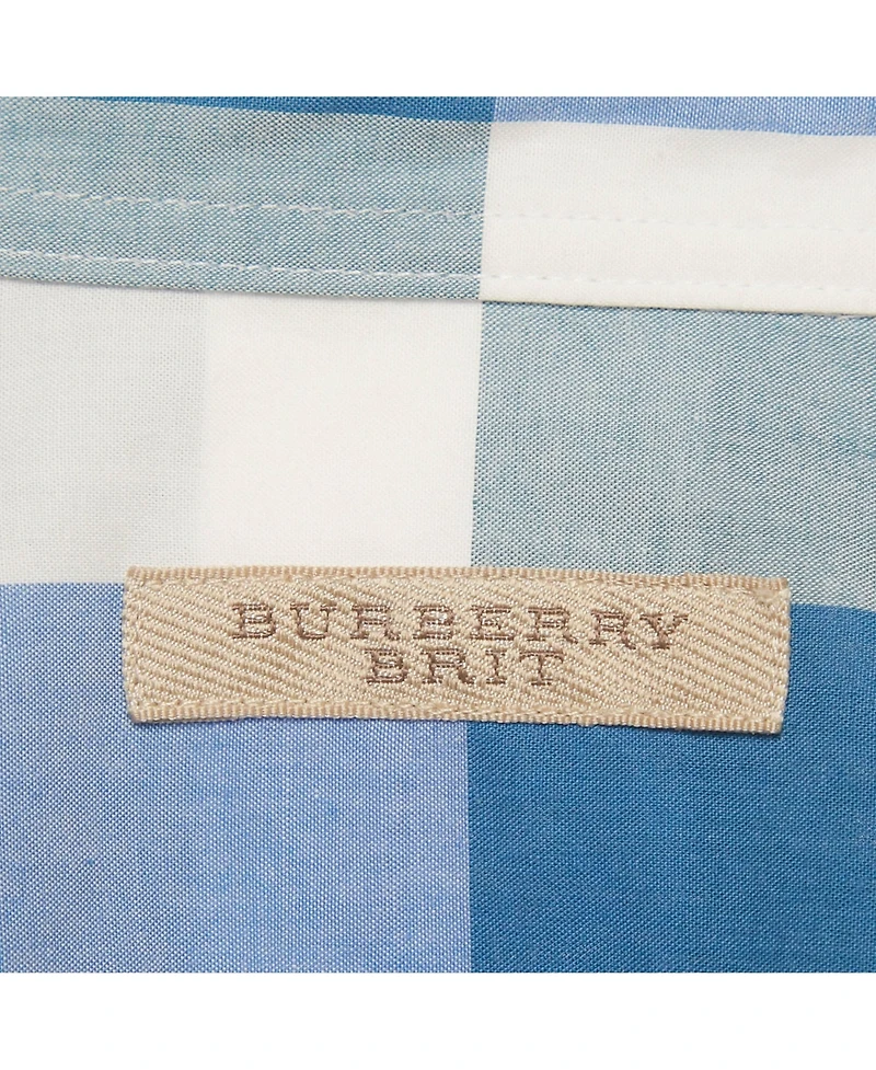 Pre-Owned Burberry Men's Checks Cotton Long Sleeve Shirt