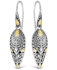 Devata Angel Wings Earrings in Sterling Silver and 18K Gold