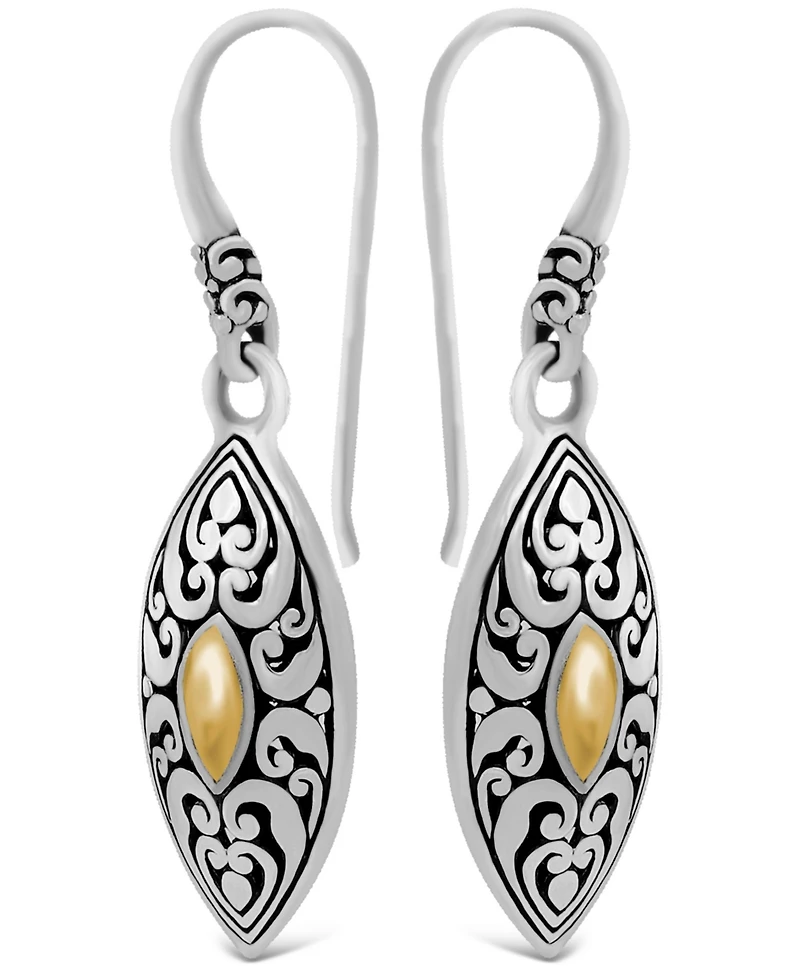 Devata Angel Eyes Earrings in Sterling Silver and 18K Gold