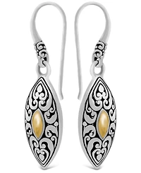 Devata Angel Eyes Earrings in Sterling Silver and 18K Gold