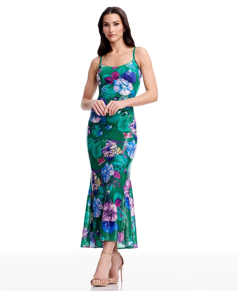 Dress the Population Women's Susan Scoop Neck Sheath