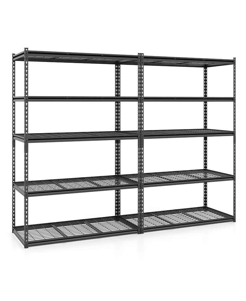 Costway Tier Heavy-Duty Utility Shelf with Adjustable Wire Racks, 2000 lbs Capacity