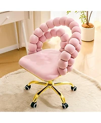 Streamdale Furniture Velvet Swivel Vanity Chair