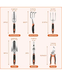 Xdovet Garden Tools Set Stainless Steel Heavy Duty Non-slip