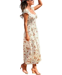 Cupshe Women's Guest List Floral Maxi Beach Dress
