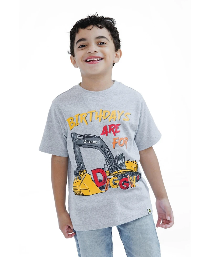 John Deere Boys' 12- 5 Birthday T-Shirt