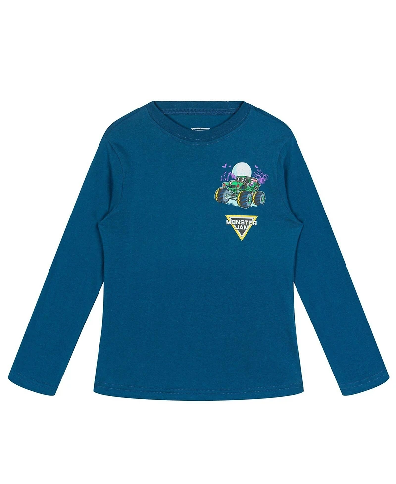 Monster Jam Toddler Boys' 2T - 12 Long Sleeve T-Shirt 2-Pack