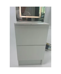 Streamdale Furniture Led Dressing Mirror Jewelry Cabinet with Adjustable Brightness and Storage