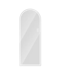 Laoties 65" x 21" Led Full Length Mirror, Arched Lighted Dressing Mirror for Bedroom, Makeup Room and Closet