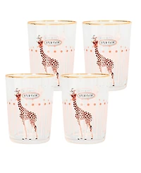 Yvonne Ellen Giraffe Hi Ball Glasses, Set of 4
