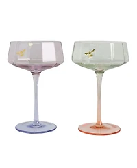 Yvonne Ellen Bee Coupe Glasses, Set of 2
