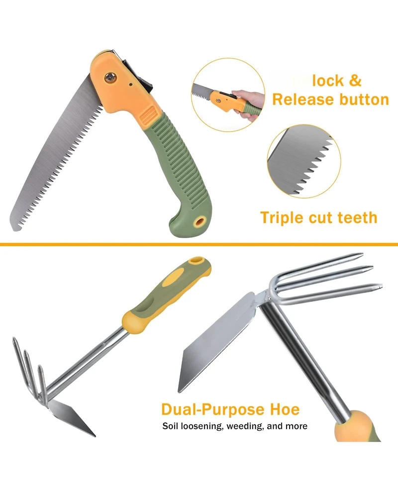 Xdovet Garden Tool Set 9pieces Stainless Steel Heavy Duty Bag Gift Men Women