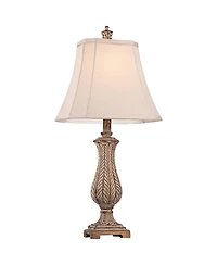 Regency Hill Karina 25" High Petite Vase Traditional Country Cottage Table Lamps Set of 2 Leaves Finish Living Room