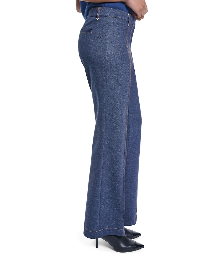 Karl Lagerfeld Paris Petite Mid-Rise Pants