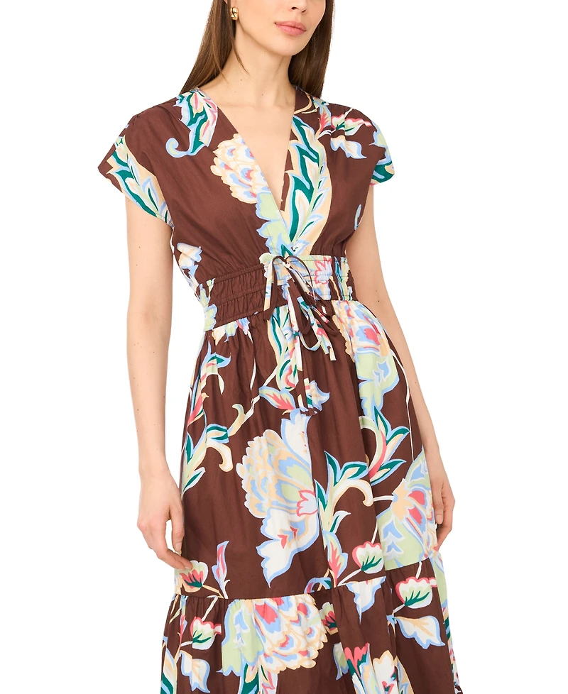 CeCe Women's V-Neck Maxi Dress