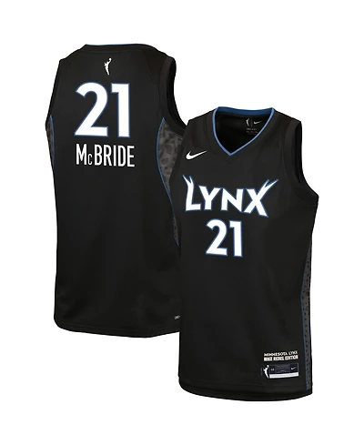 Nike Big Boys and Girls Kayla McBride Black Minnesota Lynx Victory Jersey - Rebel Edition