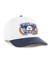 '47 Brand Men's White, Navy Chicago Cubs Americana Eagle Hitch Adjustable Hat
