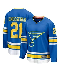 Fanatics Men's Jimmy Snuggerud Blue St. Louis Blues Home Breakaway Jersey