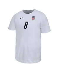 Nike Big Boys and Girls Weston McKennie White Usmnt Home Player Name & Number T-Shirt