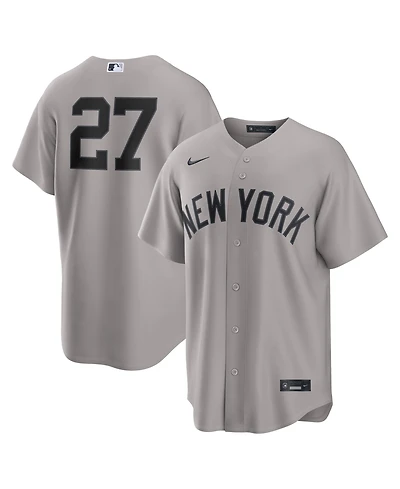 Nike Men's Giancarlo Stanton Gray New York Yankees Road Replica Jersey