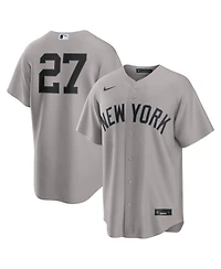 Nike Men's Giancarlo Stanton Gray New York Yankees Road Replica Jersey