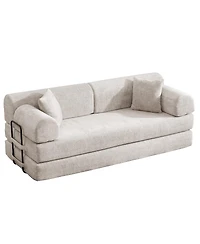 Maison Boucle 78.74'' Wide Convertible Sleeper Sofa Bed, 3 Seater, Daybed