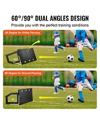 Vevor Soccer Rebounder Board Portable Soccer Wall with 2 Angles Rebound