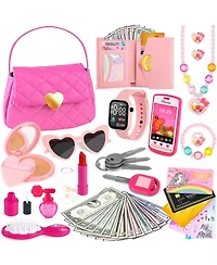 Gnuadz Play Purse Wallet Phone Makeups Girl Gifts 3-6 Year Old