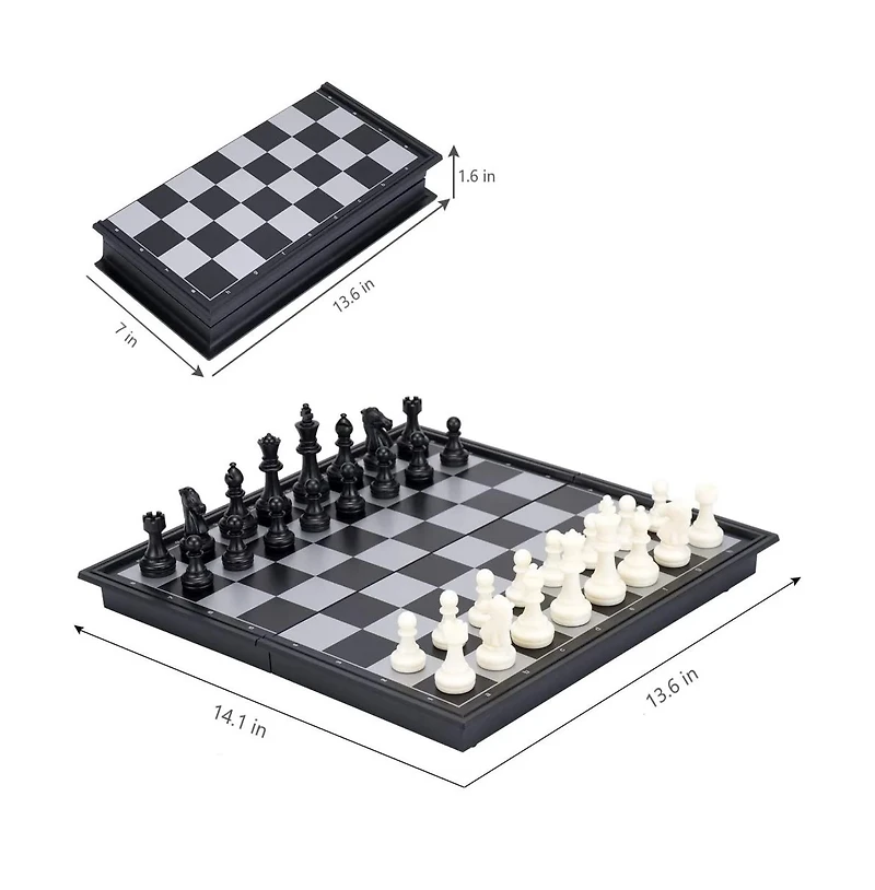 Cowin Magnet Chess Set Foldable Portable