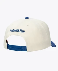 Mitchell & Ness Men's and Women's Cream Texas Rangers Retro Lines Stretch Snapback Hat