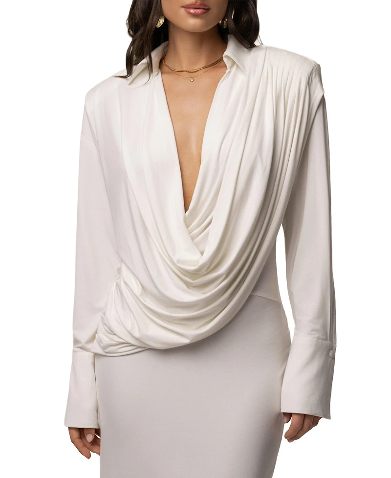 Jluxlabel Women's Poise Draped Maxi Dress