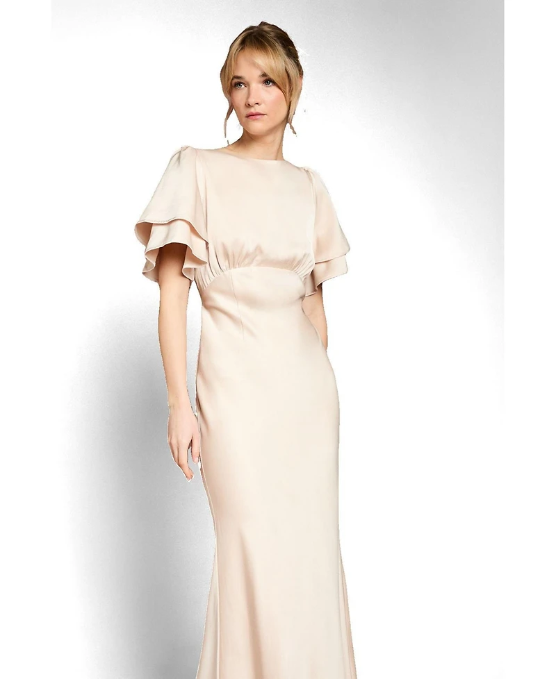 Coast Women's High Neck Crepe Maxi Dress
