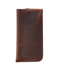 Trafalgar Men's Doyle Crazy Horse Leather Snap Closure Glass Case