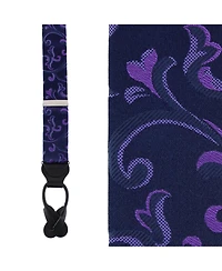 Trafalgar Men's Christian the Romantic Brocade Silk Button End Suspenders