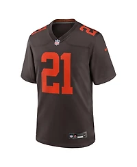 Nike Men's Denzel Ward Brown Cleveland Browns Alpha Dawg Game Jersey