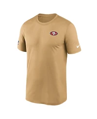 Nike Men's Gold San Francisco 49ers Sideline Legend Small Logo Dri-fit T-Shirt